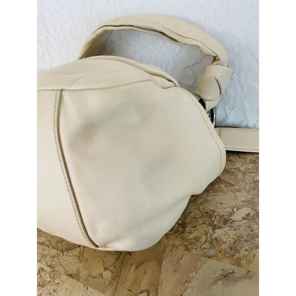 Vtg COACH Parker cream soft leather Y2K Demi small mini shoulder bag - Picture 6 of 9